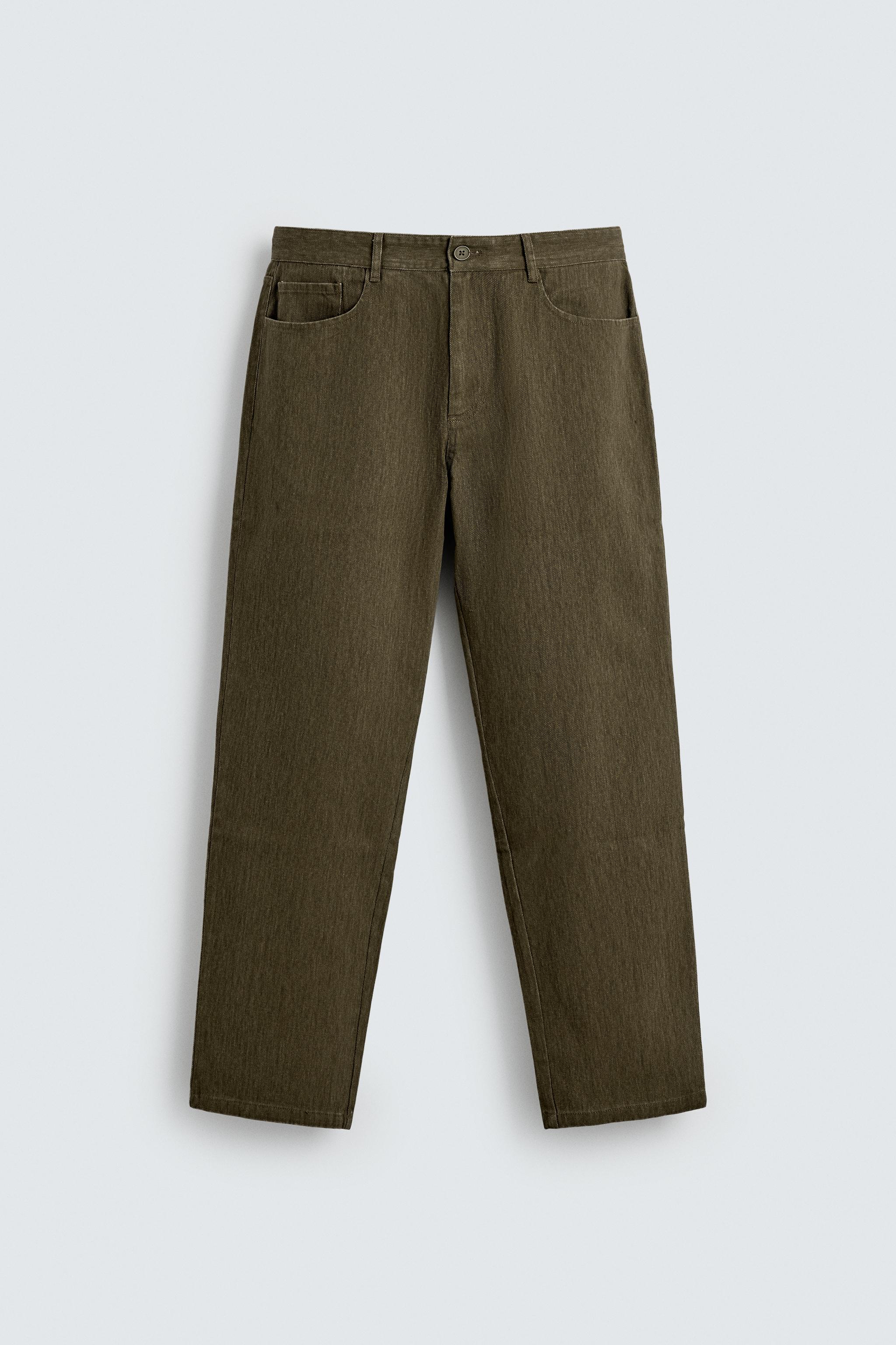 TEXTURED COTTON PANTS
